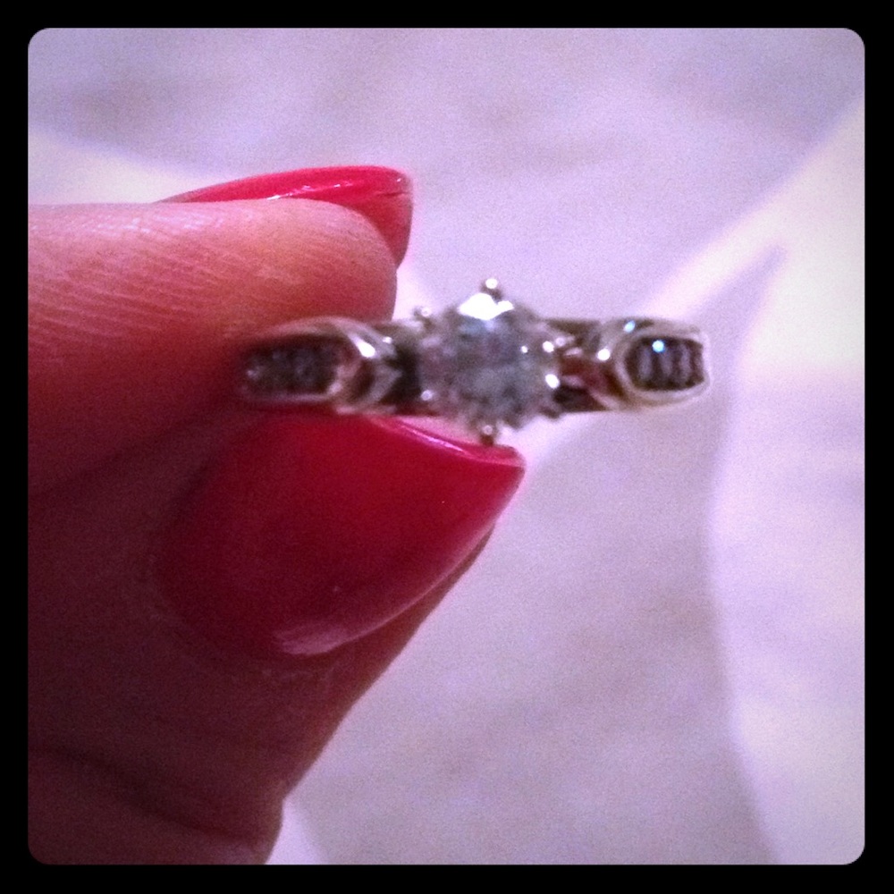 💍💍 💗Diamond solitaire engagement set
